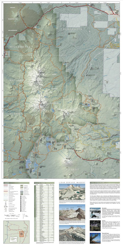 Three Sisters Geologic Guide and Recreation Map -Side 1 Preview 1