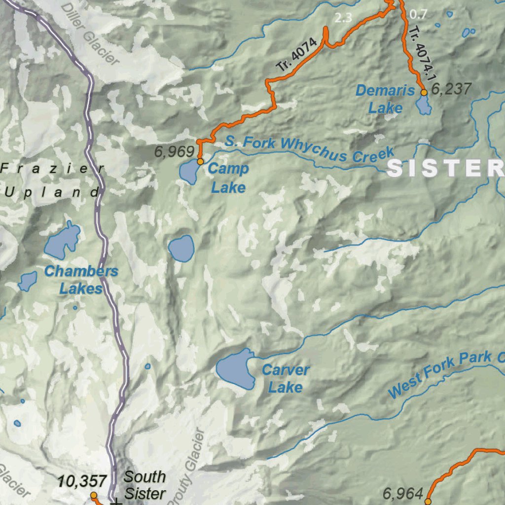 Three Sisters Geologic Guide and Recreation Map -Side 1 by Oregon ...