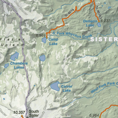 Three Sisters Geologic Guide and Recreation Map -Side 1 Preview 3