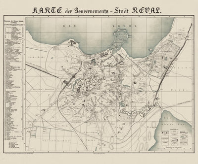 Reval (Tallinn) City Map, 1881. Tallinna linna kaart, 1881 Preview 1