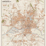 Königsberg (now Kaliningrad) City Map, 1938. Кёнигсберг (Калининград), план города Preview 1