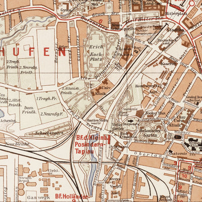 Königsberg (now Kaliningrad) City Map, 1938. Кёнигсберг (Калининград), план города Preview 2