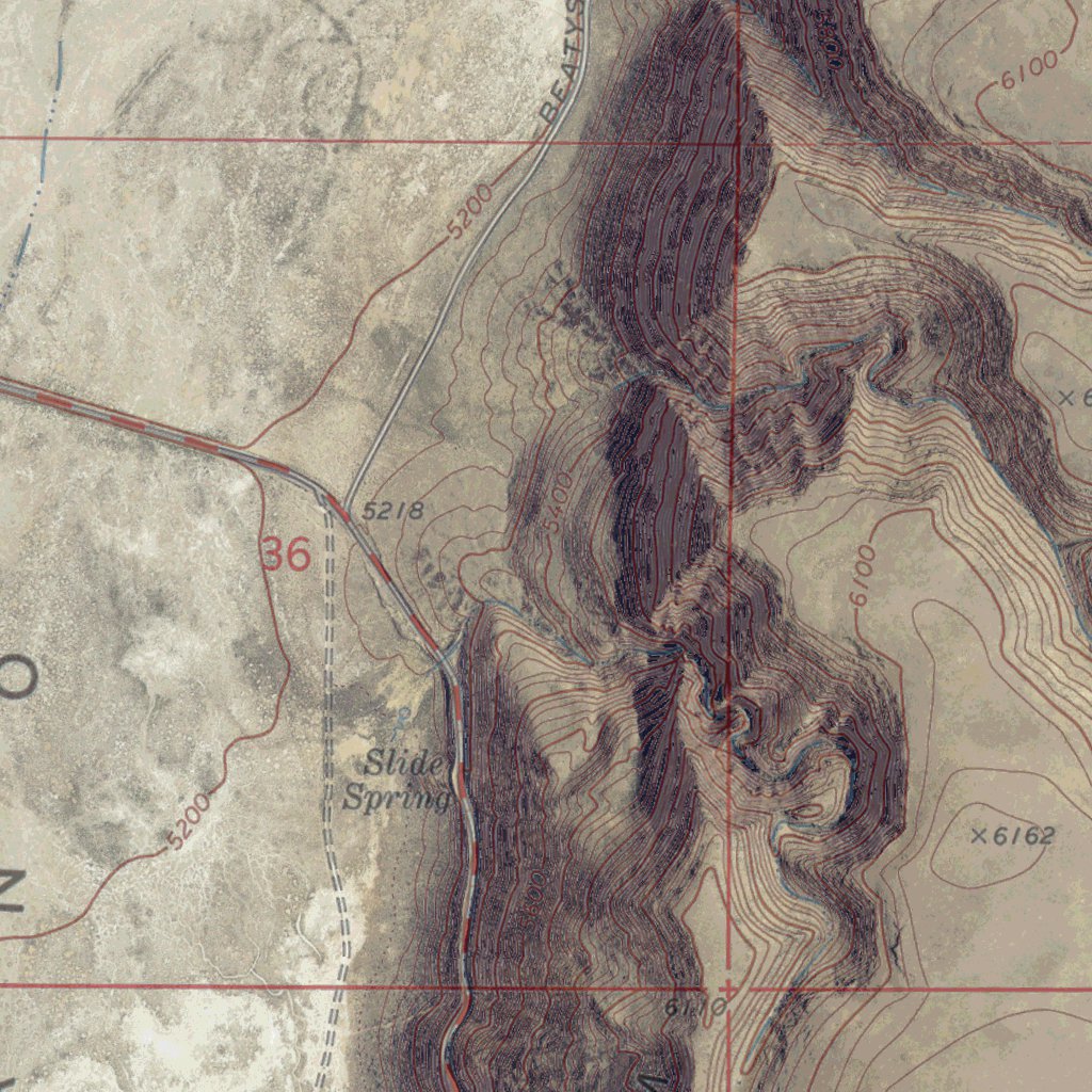 OR-ANTELOPE BUTTE: GeoChange 1971-2012 Map by Western Michigan ...