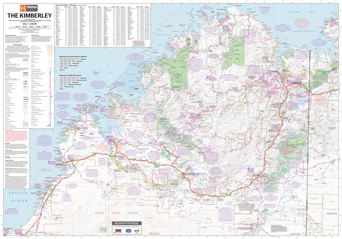 Hma Map Hema - The Kimberley Map by Hema Maps | Avenza Maps