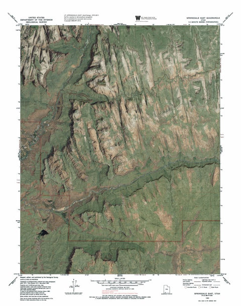 UT-SPRINGDALE EAST: GeoChange 1973-2011 Preview 1