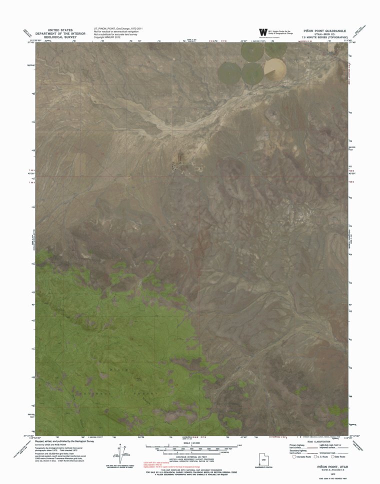 UT-PINON POINT: GeoChange 1972-2011 Map by Western Michigan University ...
