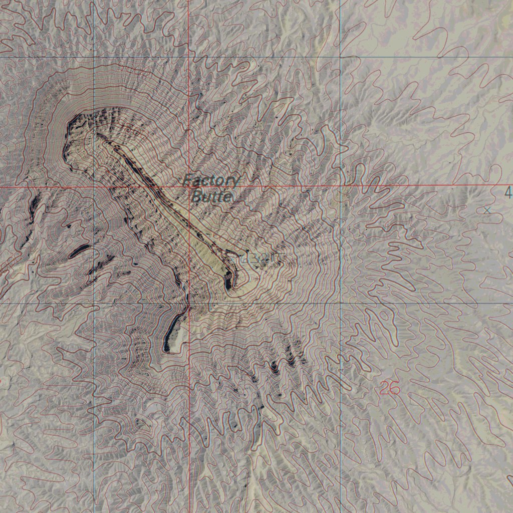 UT-FACTORY BUTTE: GeoChange 1981-2011 Map by Western Michigan ...