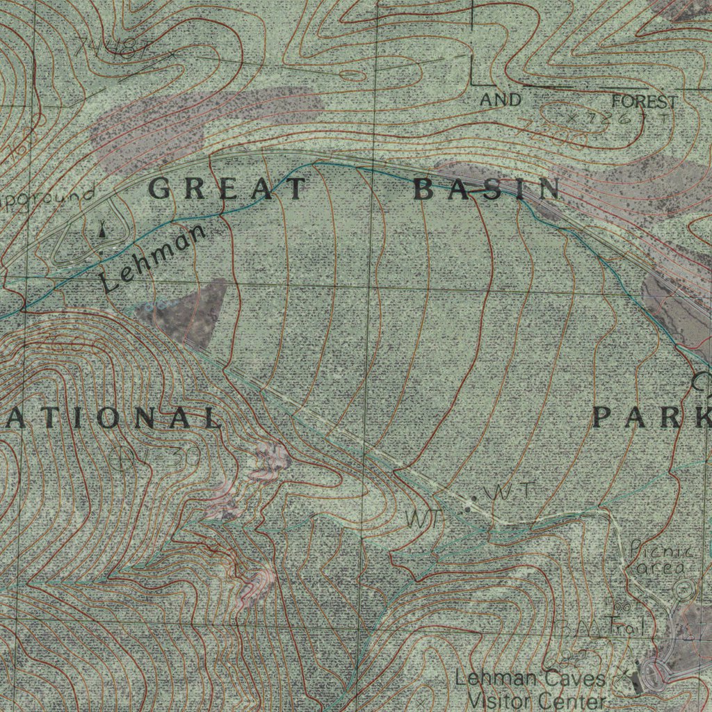 NV-LEHMAN CAVES: GeoChange 1980-2010 Map by Western Michigan University ...