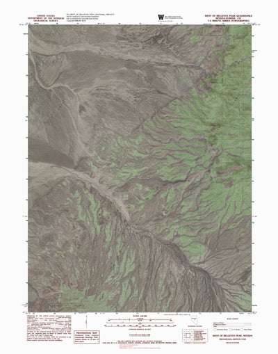 NV-WEST OF BELLEVUE PEAK: GeoChange 1985-2010 Preview 1