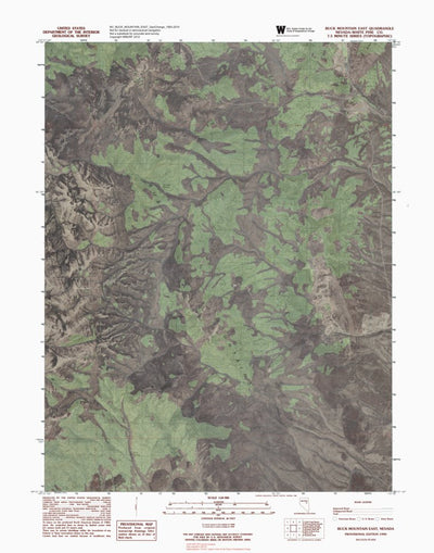 NV-BUCK MOUNTAIN EAST: GeoChange 1983-2010 Preview 1
