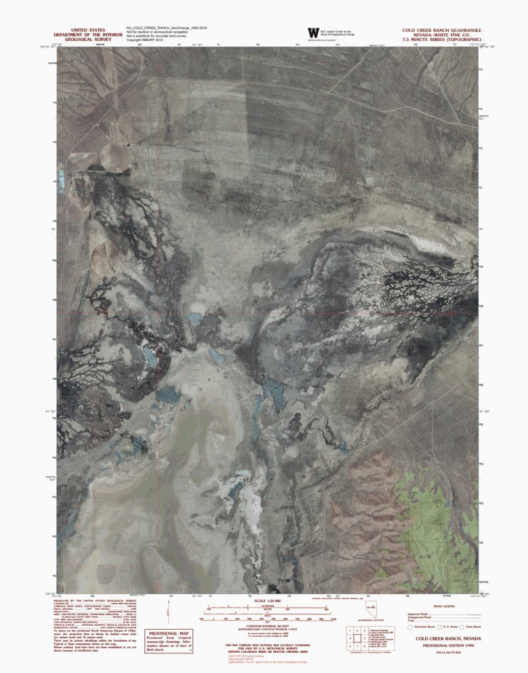 NV-COLD CREEK RANCH: GeoChange 1983-2010 Map by Western Michigan ...