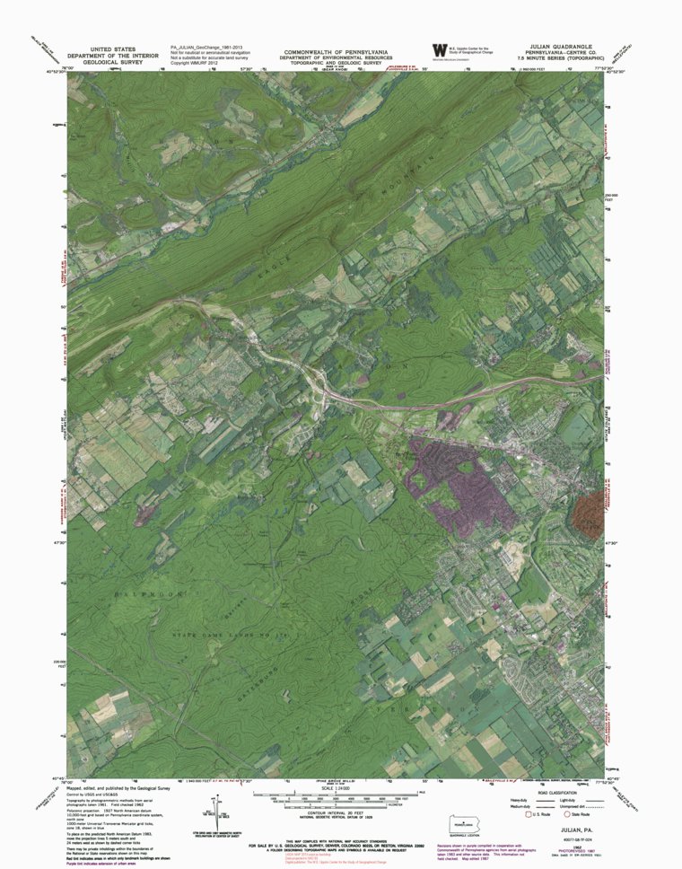 PA-JULIAN: GeoChange 1961-2013 Map by Western Michigan University ...