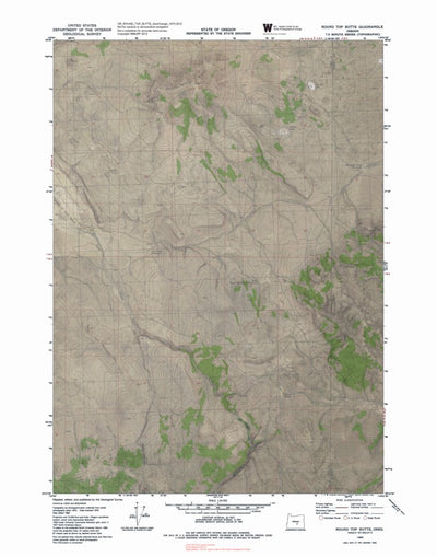 OR-ROUND TOP BUTTE: GeoChange 1975-2012 Preview 1
