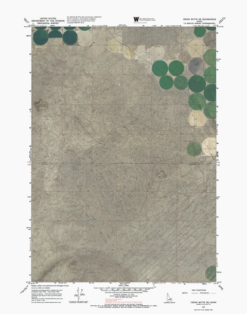 ID-CEDAR BUTTE SE: GeoChange 1959-2013 Preview 1