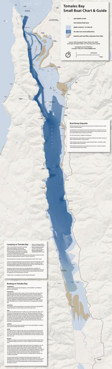 Tomales Bay Small Boat Chart & Guide Preview 1