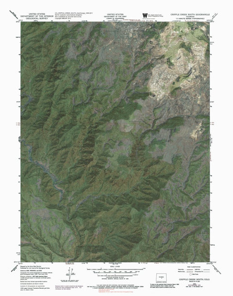 CO-CRIPPLE CREEK SOUTH: GeoChange 1950-2011 Preview 1