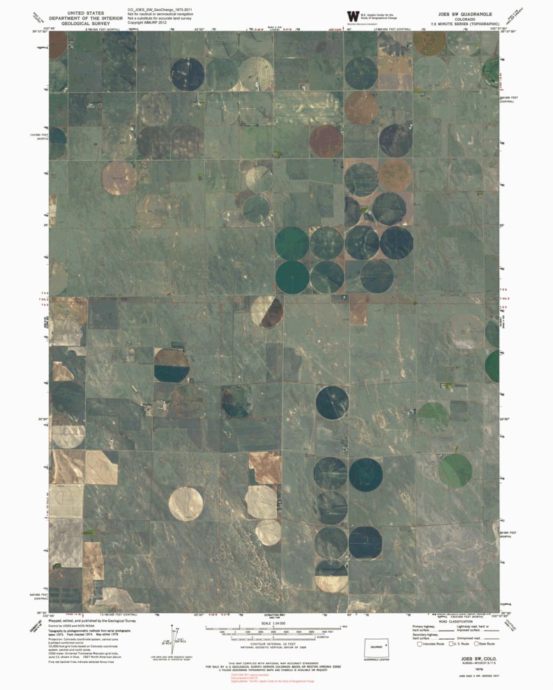 CO-JOES SW: GeoChange 1973-2011 Map by Western Michigan University ...