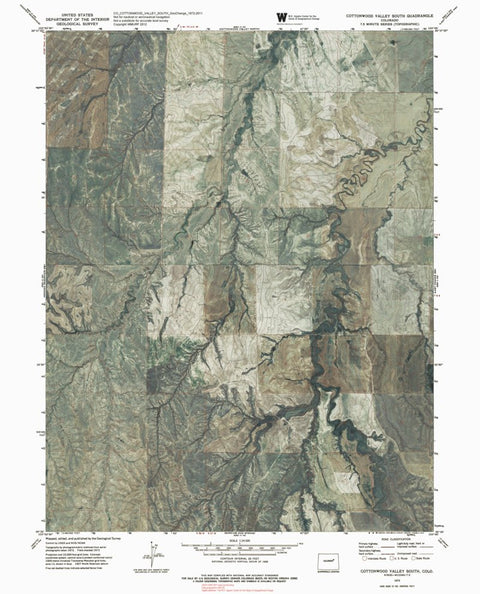 CO-COTTONWOOD VALLEY SOUTH: GeoChange 1972-2011 Preview 1