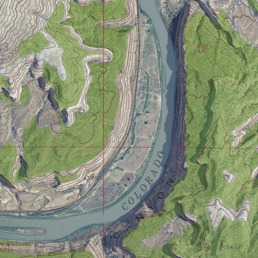 CO-RUBY CANYON: GeoChange 1967-2011 Map by Western Michigan University ...