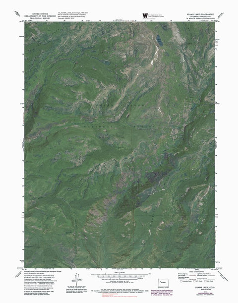 CO-ADAMS LAKE: GeoChange 1964-2011 Preview 1