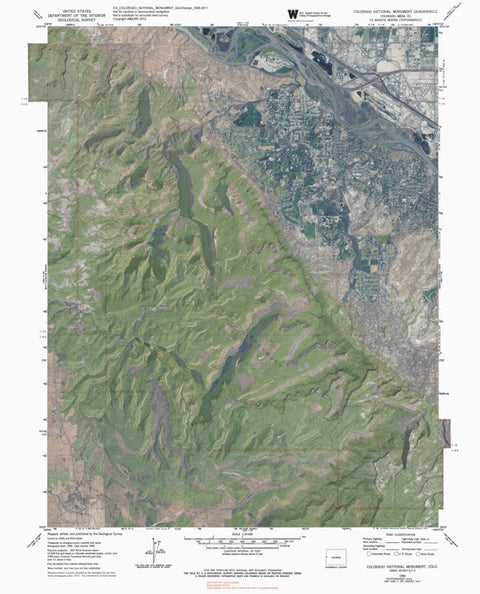 CO-COLORADO NATIONAL MONUMENT: GeoChange 1958-2011 Preview 1