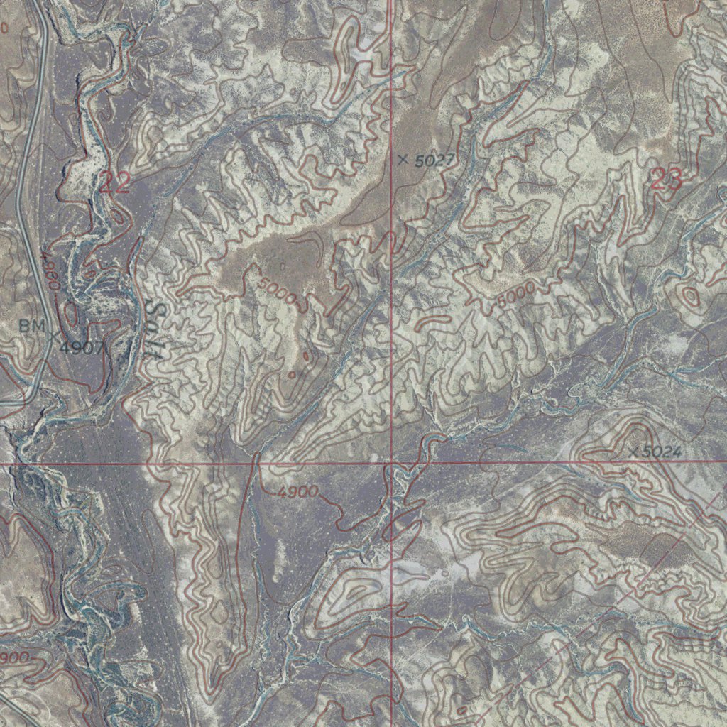Washed Map CO-BADGER WASH: GeoChange 1967-2011 Map by Western Michigan University ...