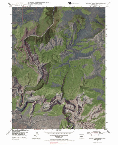 CO-CANYON OF LODORE SOUTH: GeoChange 1951-2011 Preview 1