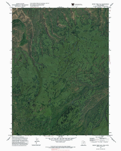 UT-WY-SEVEN TREE FLAT: GeoChange 1967-2011 Preview 1