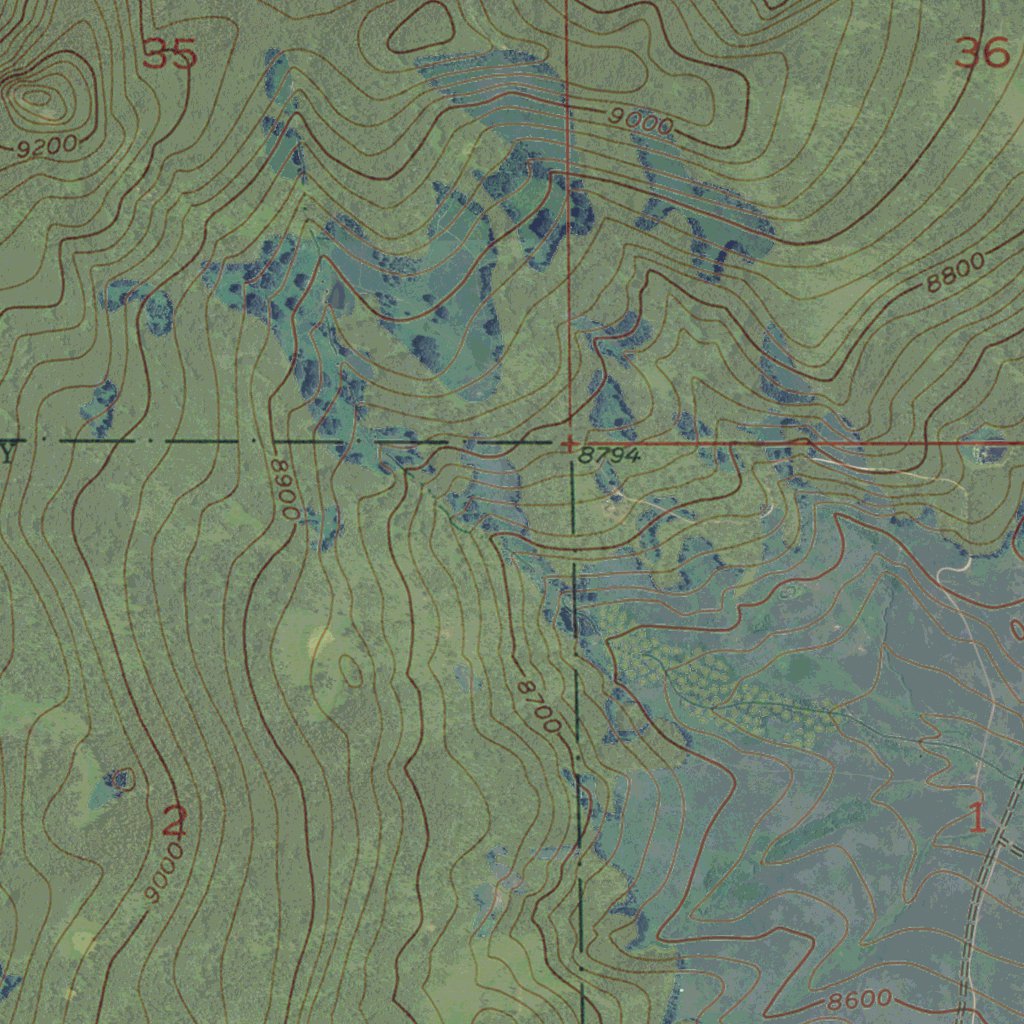 CO-RABBIT EARS PEAK: GeoChange 1952-2011 Map by Western Michigan ...