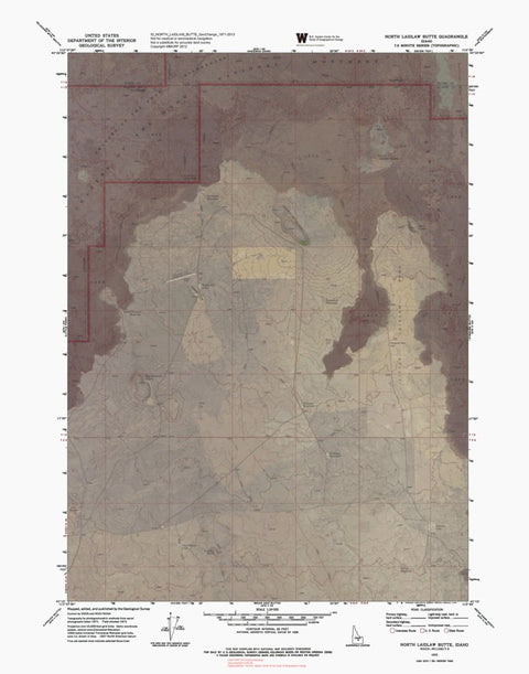 ID-NORTH LAIDLAW BUTTE: GeoChange 1971-2013 Preview 1