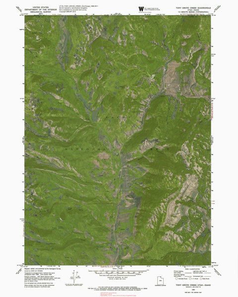 UT-ID-TONY GROVE CREEK: GeoChange 1968-2011 Preview 1