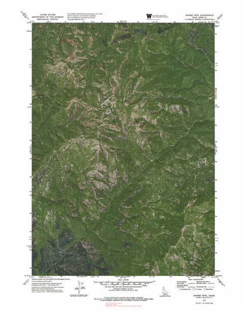 ID-SUNSET MOUNTAIN: GeoChange 1971-2013 Preview 1