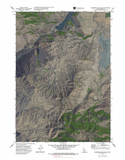 ID-ANDERSON RANCH DAM: GeoChange 1972-2013 Preview 1