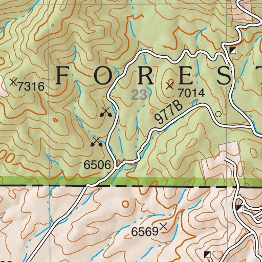 Lincoln National Forest Quadrangle: LONE MOUNTAIN Map by US Forest ...