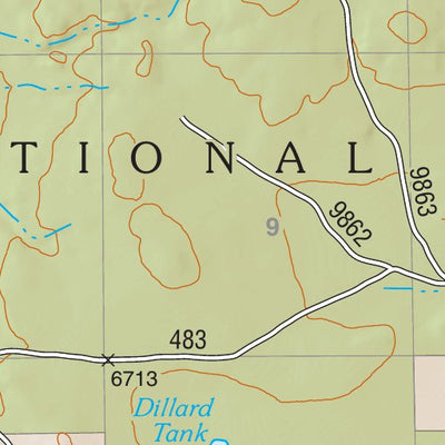 Lincoln National Forest Quadrangle: WHITE OAKS NORTH Preview 2