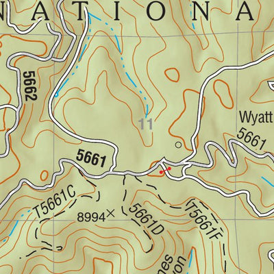 Lincoln National Forest Quadrangle: CLOUDCROFT Preview 2