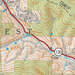 Lincoln National Forest Quadrangle: CLOUDCROFT Preview 3