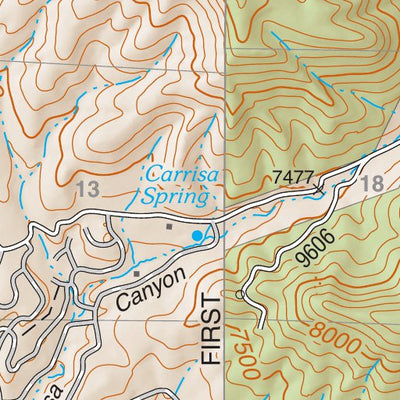 Lincoln National Forest Quadrangle: GRAVEYARD CANYON Preview 3