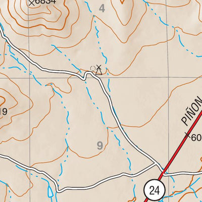 Lincoln National Forest Quadrangle: CHIMNEY LAKE Preview 2