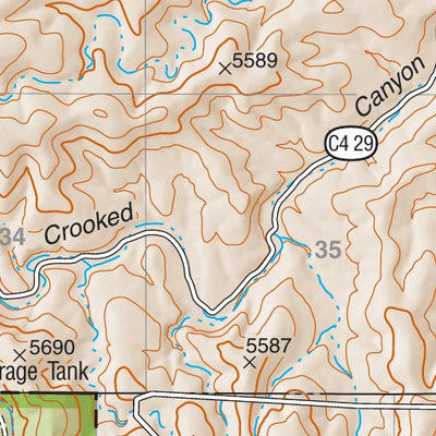 Lincoln National Forest Quadrangle: SOUTH TAYLOR TANK Preview 3