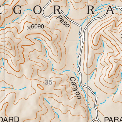 Lincoln National Forest Quadrangle: EL PASO CANYON Preview 3