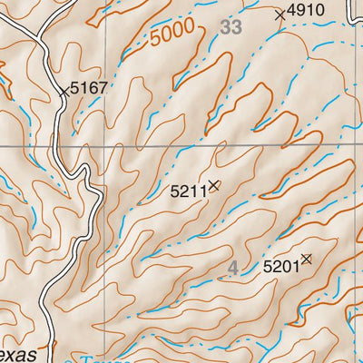 Lincoln National Forest Quadrangle: TEXAS HILL Preview 2