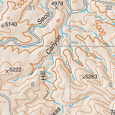 Lincoln National Forest Quadrangle: TEXAS HILL Preview 3