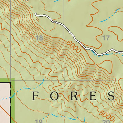 Lincoln National Forest Quadrangle: ALGERITA CANYON Preview 2