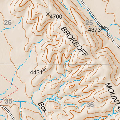 Lincoln National Forest Quadrangle: ALGERITA CANYON Preview 3