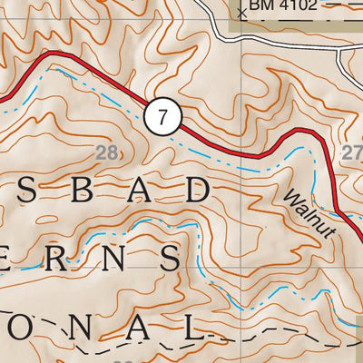 Lincoln National Forest Quadrangle: CARLSBAD CAVERNS Preview 3