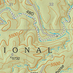 Lincoln National Forest Quadrangle: PACKSADDLE CANYON Preview 2
