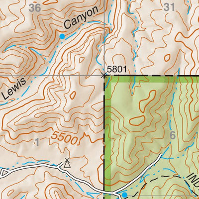 Lincoln National Forest Quadrangle: PIÑON RANCH Preview 3