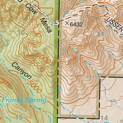 Lincoln National Forest Quadrangle: GUNSIGHT CANYON Preview 2