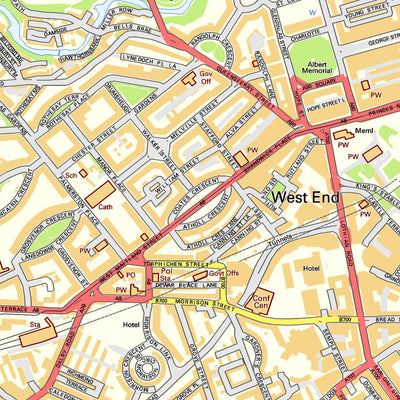 Edinburgh Geographical Map Edinburgh Street Map by Paul Johnson - Offline Maps | Avenza Maps